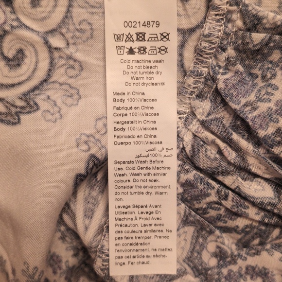 New Paisley Blue Tunic / Size 2X - Picture 5 of 5